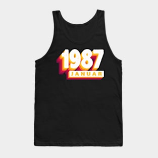 Januar 1987 0 37 Jahren Mann Frau Geburtstag Tank Top